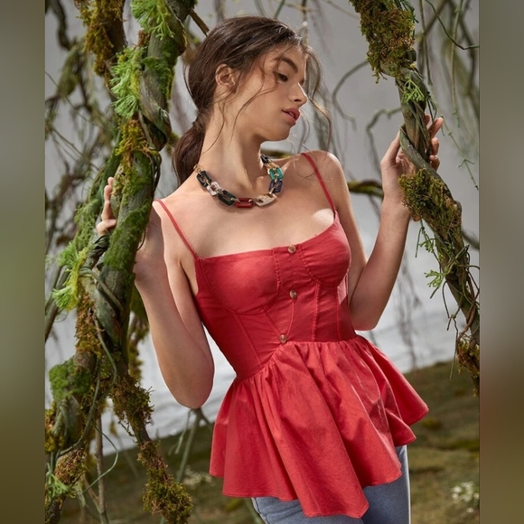 2 for $20 - Bustier Zipper Back cami top - Picture 1 of 13
